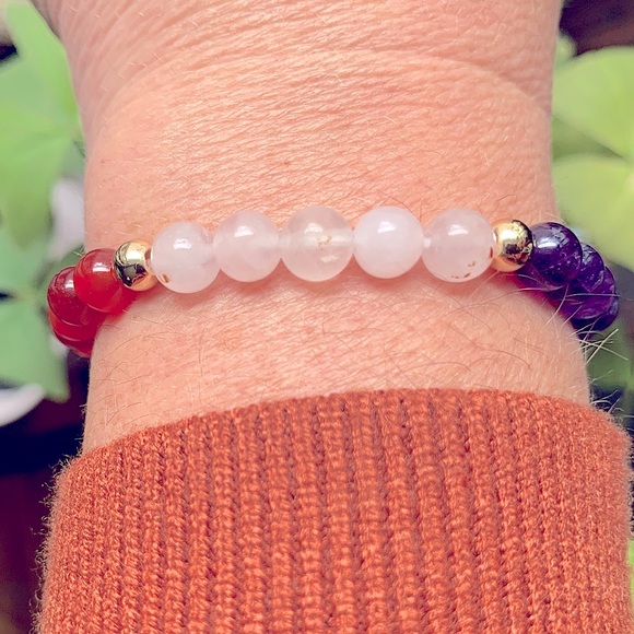 NWT 💕 Self Love Gemstone Bracelet | Genuine Gemstone Crystal Bracelet 💖… - Picture 5 of 10